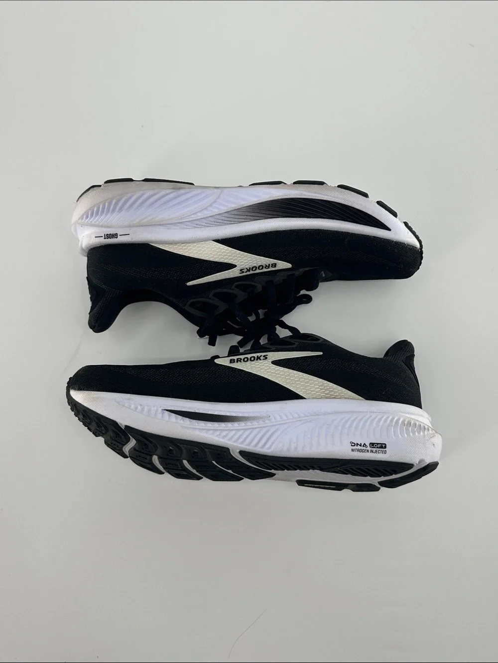 Brooks Men’s Black Athletic Shoes with White Accents